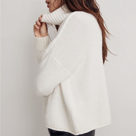 Madewell Sadler turtleneck sweater antique cream - Picture 2 of 5